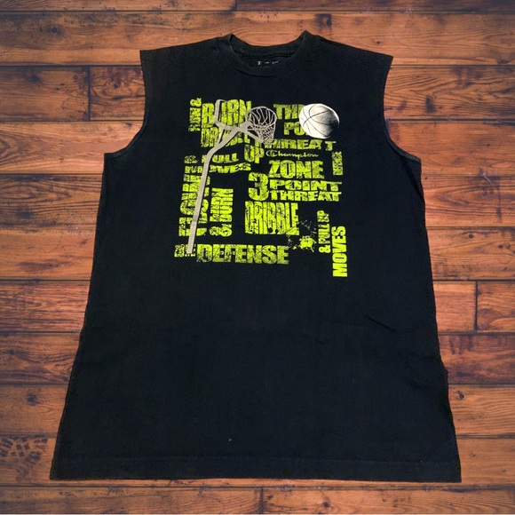 Vintage Champion Shirt Michael Jordan 23 Shirt Jumping Jump Man Nike Adidas - Picture 1 of 6